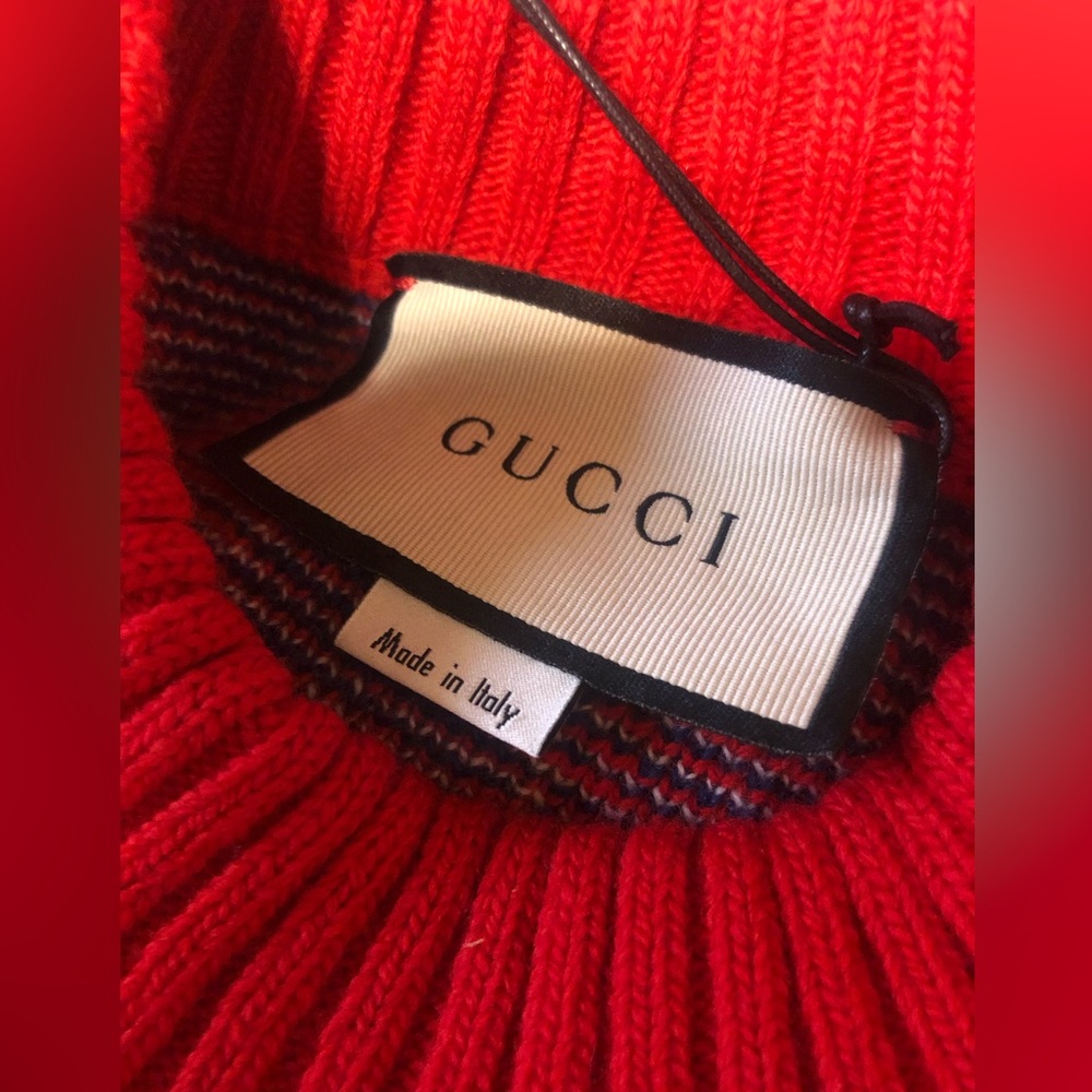 Gucci Argyle Jacquard Sweater Dress - Picture 4 of 7